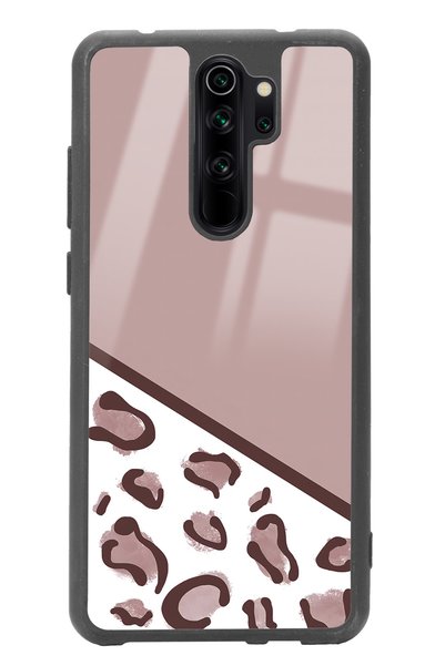 Spoyi حافظة هاتف لامعة بتصميم الفهد البني لهاتف Xiaomi Redmi Note 8 Pro