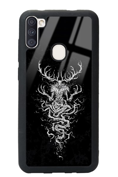 Spoyi Samsung A11 Witcher 3 Deer Design Glossy Phone Case
