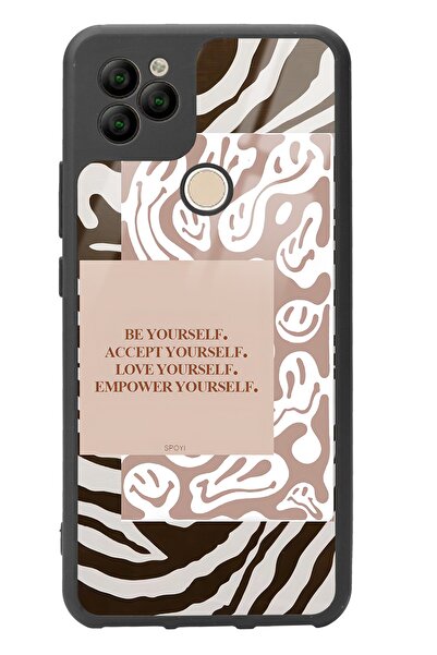 Spoyi حافظة هاتف جنرال موبايل Gm 22 Emoji Zebra Design لامعة