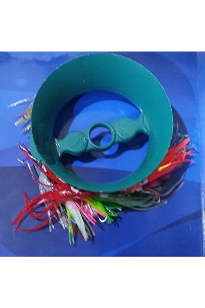 Atmaca Sırtı Takımı -10-lu Orta Boy Ahtapot Takımı 60 mm Misine 80 mt Uzunluk