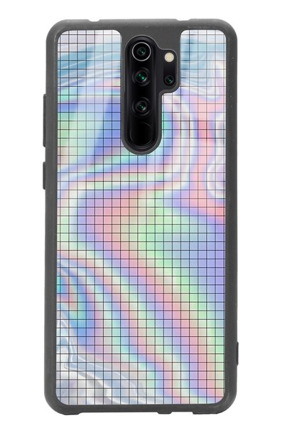 Spoyi Xiaomi Redmi Note 8 Pro Neon Checkerboard Design Glossy Phone Case