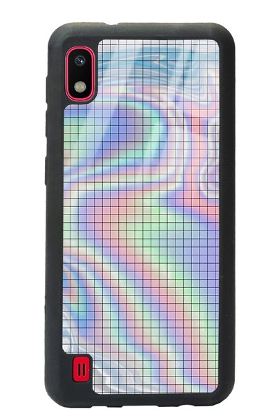Spoyi Samsung A-10 Neon Checkerboard Design Glossy Phone Case