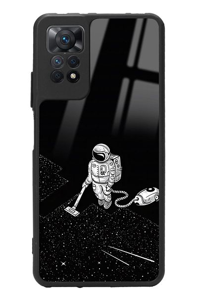 Spoyi حافظة هاتف لامعة بتصميم رائد الفضاء تاتيانا لهاتف Xiaomi Redmi Note 11 Pro