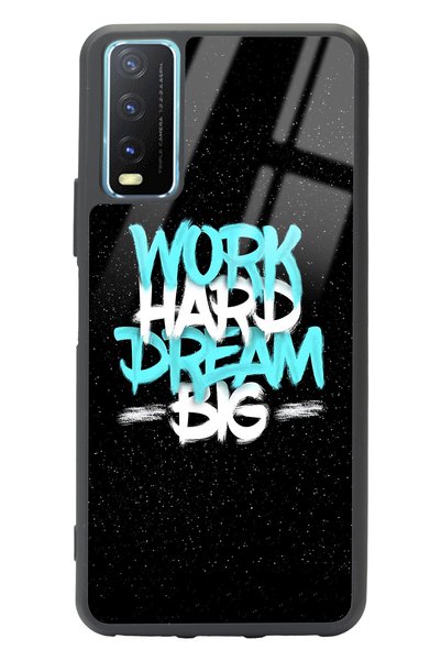 Spoyi غطاء هاتف Vivo Y20 اللامع بتصميم شعار الفضاء