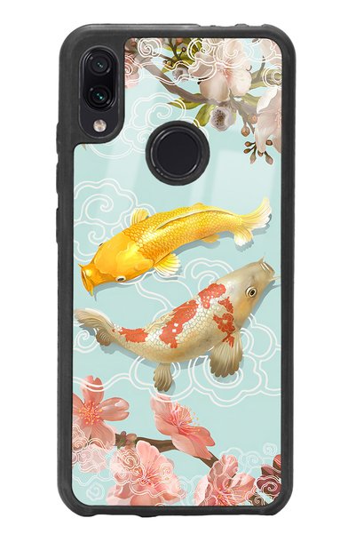 Spoyi Xiaomi Redmi Note 7 Glossy Phone Case with Koi Fish Design