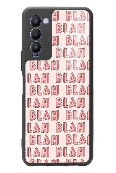 Spoyi غلاف هاتف لامع بتصميم Blah Blah لهاتف Tecno Camon 18