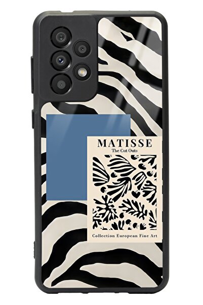 Spoyi Samsung A-33 Zebra Matısse Tasarımlı Glossy Telefon Kılıfı