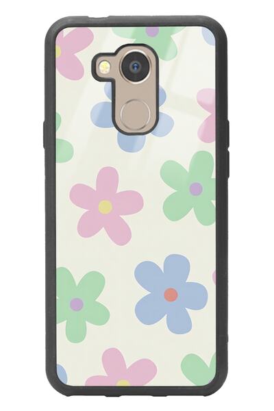 Spoyi General Mobile Gm 8 Nude Çiçek Tasarımlı Glossy Telefon Kılıfı