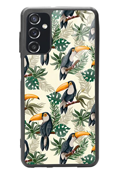Spoyi Samsung M52 Tukan Kuşu Tasarımlı Glossy Telefon Kılıfı