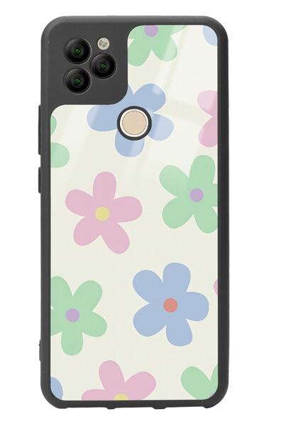 Spoyi General Mobile Gm 22 Nude Çiçek Tasarımlı Glossy Telefon Kılıfı