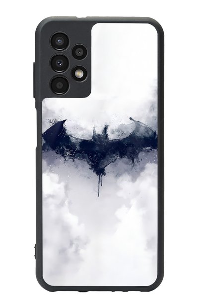 Spoyi Samsung A-13 White Batman Design Glossy Phone Case
