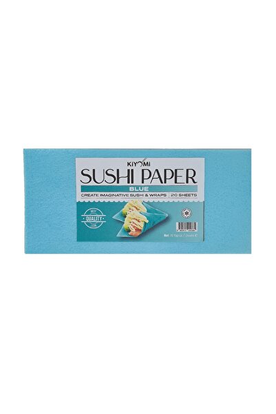 Kiyomi Mavi Soya Kağıdı - Suşi Kağıdı - Nori - Sushi Wrapper - 20 Yaprak
