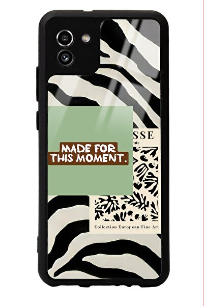 Spoyi Samsung A-03 Green Mattisse Tasarımlı Glossy Telefon Kılıfı