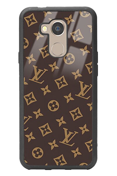 Spoyi General Mobile Gm 8 Kahverengi Lv Tasarımlı Glossy Telefon Kılıfı