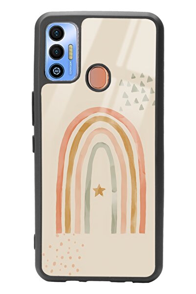 Spoyi Tecno Spark 7t Suluboya Art Tasarımlı Glossy Telefon Kılıfı