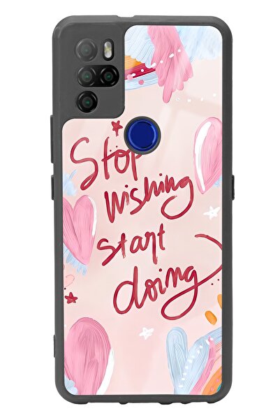 Spoyi Omix X500 Pembe Motto Tasarımlı Glossy Telefon Kılıfı