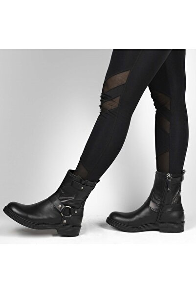 TwoEgoist Γυναικείες καθημερινές μπότες από γνήσιο δέρμα με φερμουάρ