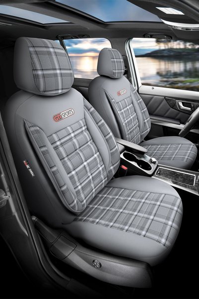 Otom Gti Sports Design Oto Koltuk Kılıfı Ekstra Destekli Özel Jacquard Kumaş ...