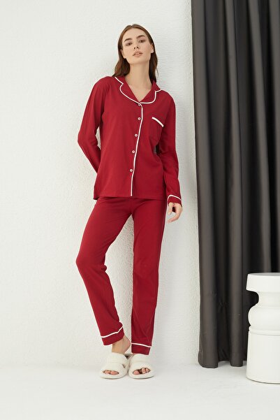 ELİTOL Cotton Buttoned Pajama Set