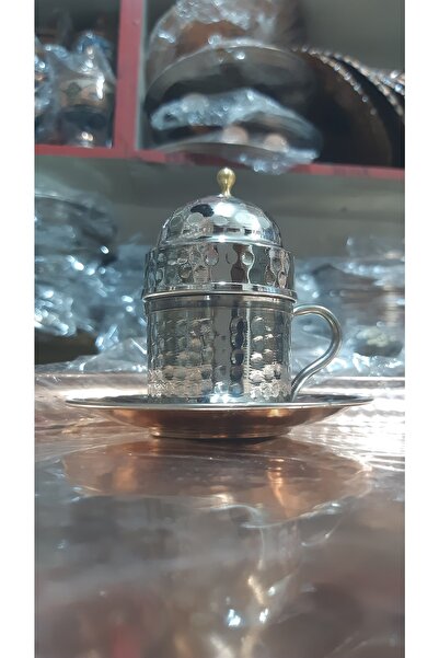 Zinnun Bakır 2'li Fincan Nikelli