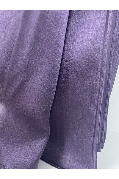 BELİNDA Gülesarp Jan Janli Purple Evening Dress Chiffon Shawl 75*200