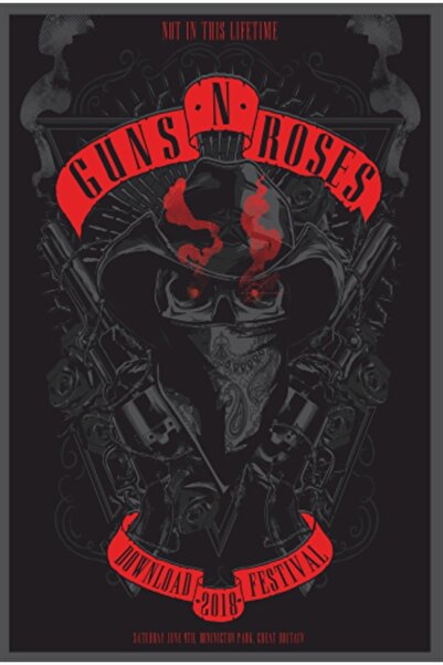 Hayat Poster Guns N Roses -6 Muzički bend Retro drveni poster