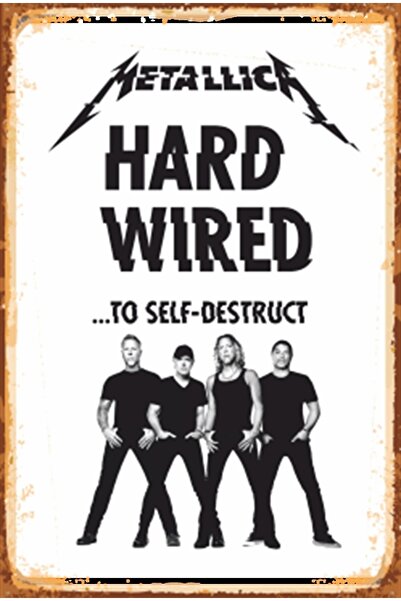 Hayat Poster Metallica Hard Metal Rock Retro Drveni Poster