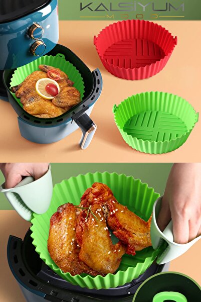 Kalsiyum Mood قالب خبز سيليكون من Airfryer، قالب مقلاة هوائية متوافق مع جميع ...