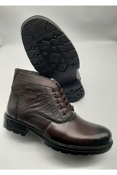 Adel New Season Genuine Leather Fur Lined Boots