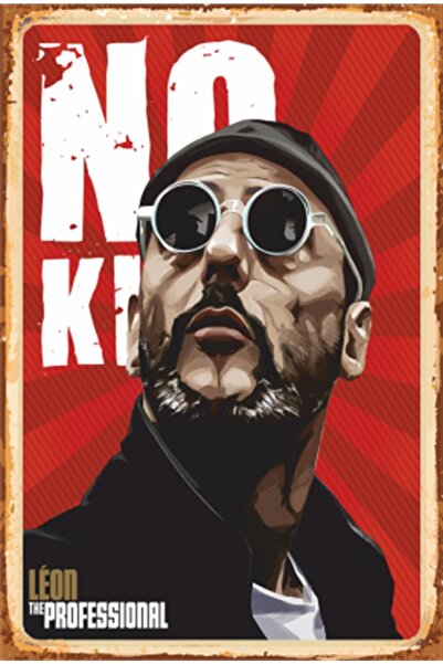 Hayat Poster Ρετρό Ξύλινη Αφίσα - Αφίσα ταινίας Leon Cinema