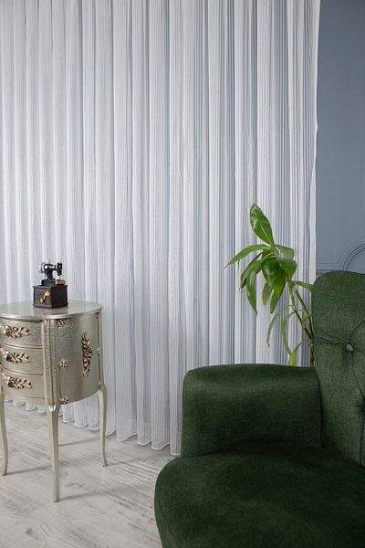 perdemony Crown Silver Glitter Ip Tulle Curtain 300 X 260 1X3 Close Pleat