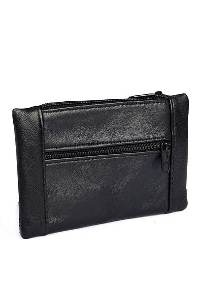 fubileather Genuine Leather Coin Mini Wallet