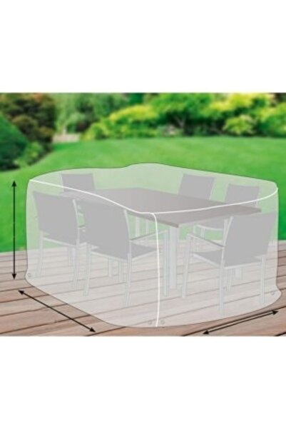 ByLizard Gri Su Geçirmez Bahçe Mobilya Koruma Örtüsü Branda 200x160x80 Cm