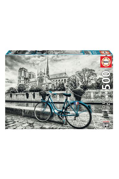 EDUCA Puzzle 500 Pieces Bicycle in Notre Dame 18482