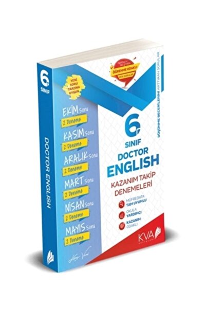 Kva Yayınları 6. Sınıf Ingilizce Kazanım Takip Denemeleri Koray Varol Yayınları