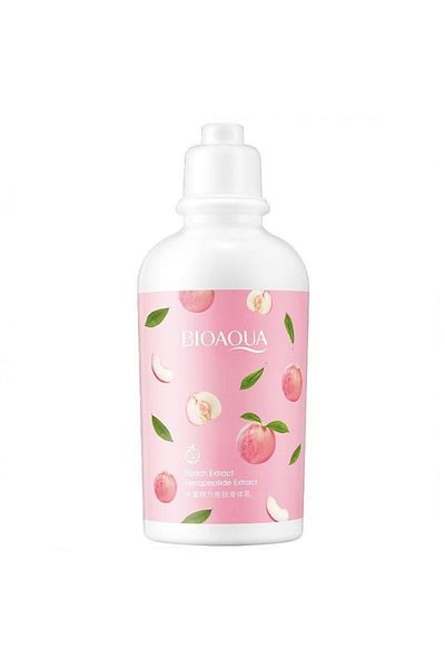 Bioaqua 250 جرام لوشن للجسم بالخوخ السداسي (أرجيرلاين) والخميرة لاكتوكوس