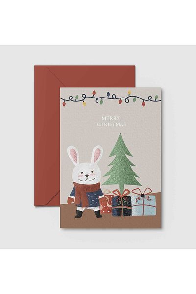 HRS Postcard - Greeting Card & Envelope New Year New Year Christmas Christmas