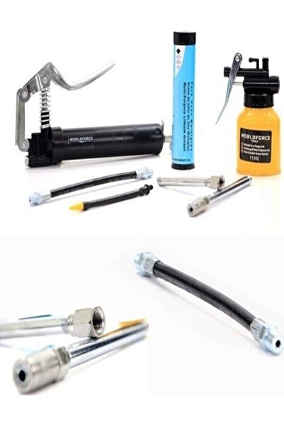 Worldforce Yağlama Seti Profesyuonel 2'li Set Gres Yağlama Ve Sıvı Yağdanlık Seti