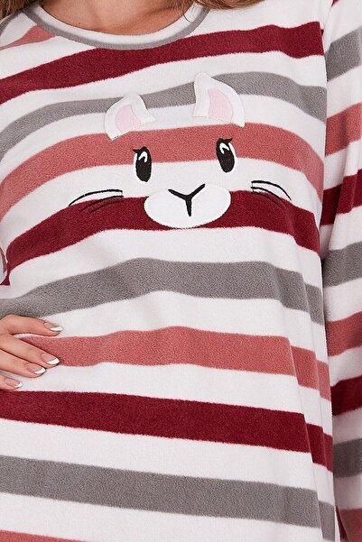 Pimody Aile Konsept Pembe Rabbit Anne Kız Çocuk Ince Polar PijamaTakım Arnetta anne Kız Ayrı Satılmaktadır