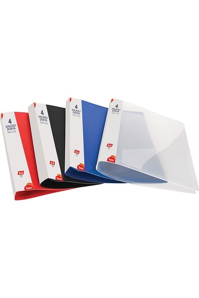 Noki ملف حلقي 4 حلقات A4 أحمر Rb514-130