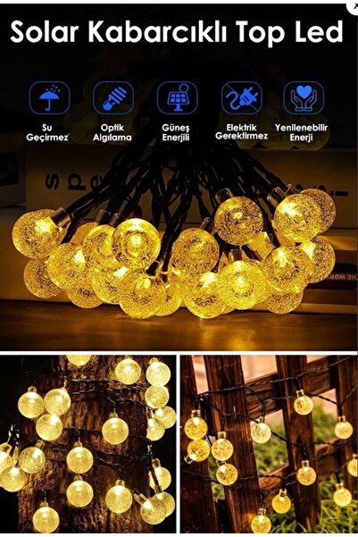 ledison Solar Kristal Top Günışığı Led Bahçe Aydınlatma Günışığı