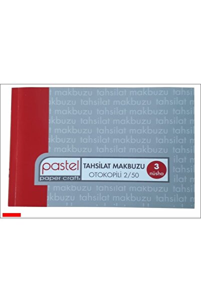Pastel A5 2/50 Collectible Receipt with Auto Copy - 14X20 Cm, 3 Nüsha, 1 Asıl...