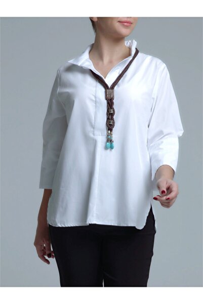 Monmark Kadın Gömlek Beyaz