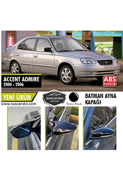 ŞüsCarOto Aksesuar Hyundai Accent Admire 2000-2006 Batman Yarasa Ayna Kapağı ...