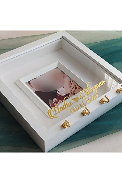 Verda Çerçeve 25x25 Cm Fotoğraf Bölümlü Anahtarlıklı Verda Anı Çerçevesi-6 Cm...