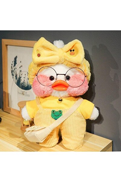 Zigver Kawaii Karikatür Lalafanfan 30cm Ördek Peluş Doğum Günü Hediyesi