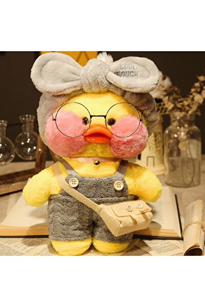 Zigver Kawaii Karikatür Lalafanfan 30cm Ördek Peluş Doğum Günü Hediyesi