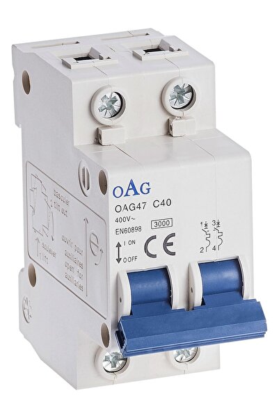 Oag 2x25 A 2 Kutuplu 3ka 25 Amper Otomatik Grup Sigorta