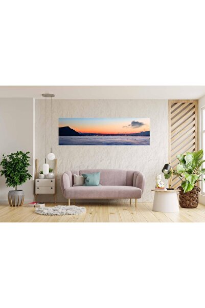 HDART Gün Batımı Manzarası Kanvas Tablo 40x120