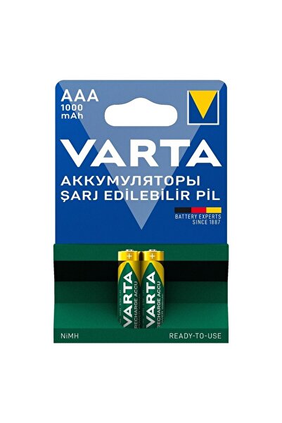 Powermaster Varta Nı-mh 1.2v 1000 Mah Hr03 Aaa Şarjlı 2li Ince Kalem Pil